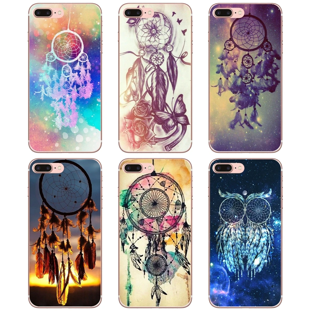 

Silicone Cover Bag Dream Catcher Good Luck Feather For iPhone 10 11 12 13 Mini Pro 4S 5S SE 5C 6 6S 7 8 X XR XS Plus Max 2020