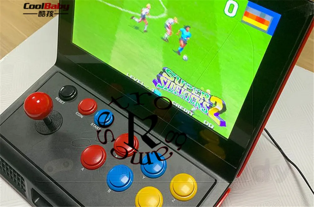 Powkiddy Новый A10 12 дюймов HD экран 4 Гб Ретро игровая консоль с коромыслом аркадная