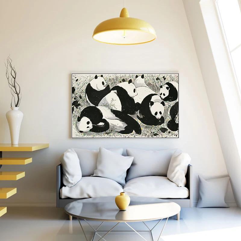 Китайские знаменитые черно белые картины с чернилами по номерам художественные