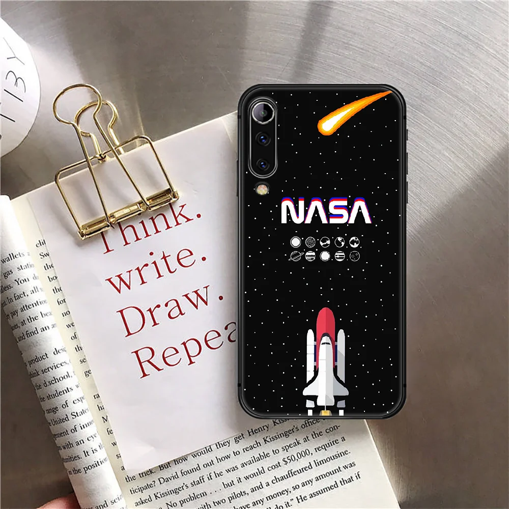 

Nasas Space Phone Case Cover For Xiaomi Mi Note A2 A3 8 9 3 9 9T 10 Max Pro Lite Ultra Black Cover Prime