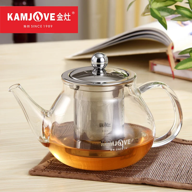 [GRANDNESS] Kamjove A 11 термостойкий стеклянный чайник с 304 # заварка из нержавеющей стали