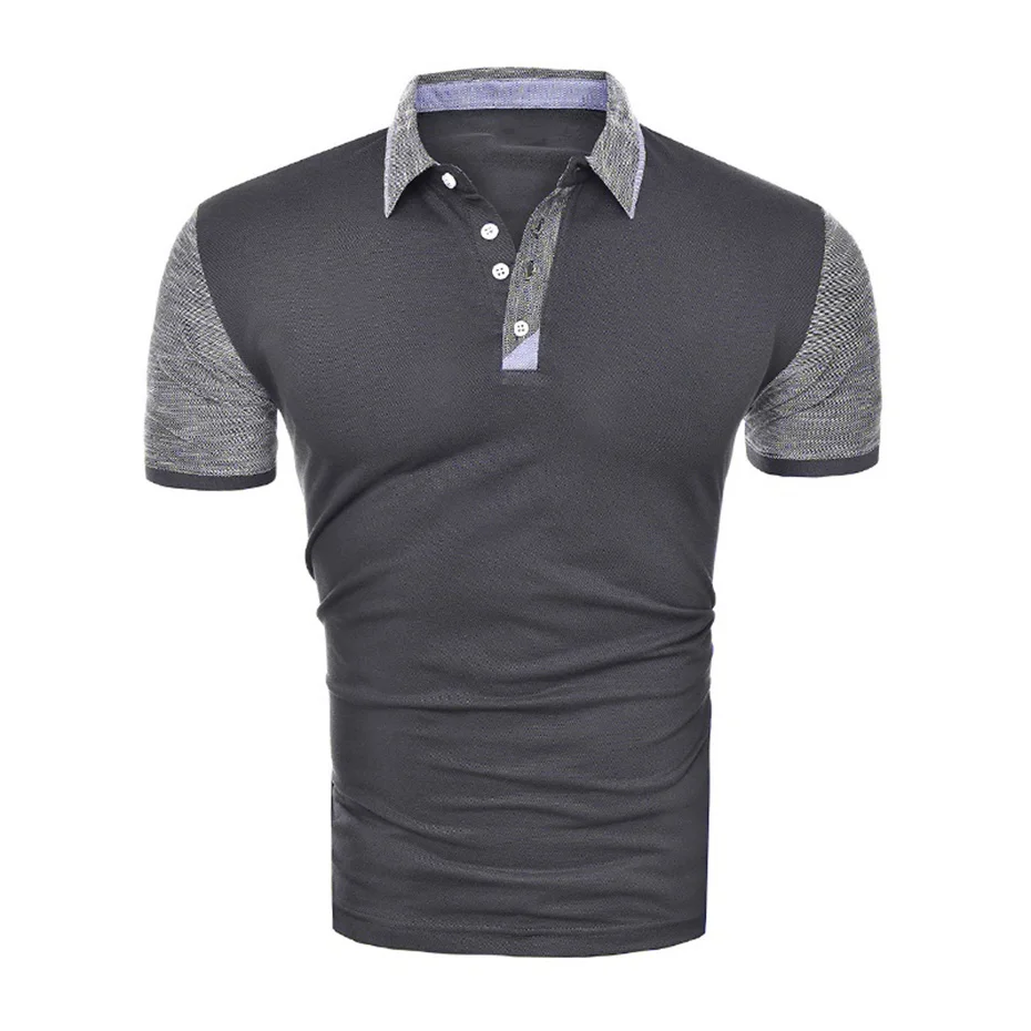 

ZOGAA Tops New Men Polo Shirts Short Business Casual Sleeve Brand Clothing Men Solid Male Polo Shirt Breathable Polos Shirts Man