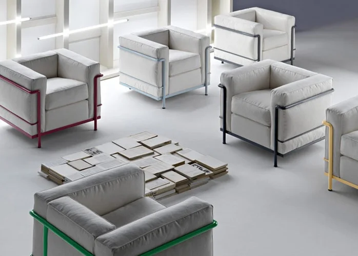 Replica of Le Corbusier Club Chair Sofa / Office Single Seat Lounge Chair