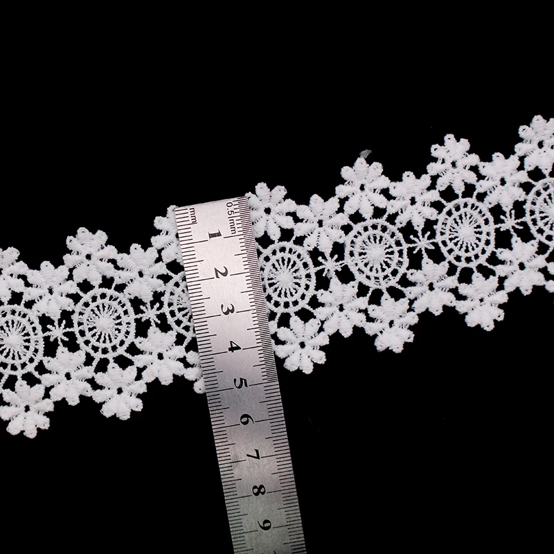 Новинка 2018 белая/черная африканская кружевная ткань отделка ручной работы лента