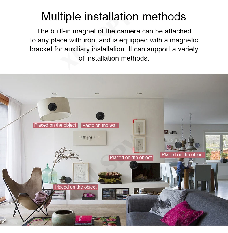 XIXI шпионская Мини wifi камера IP hd секретная камера микро маленькая 1080p Беспроводная видекам для дома и улицы