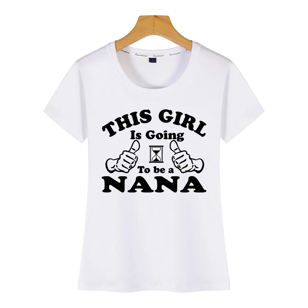 Топы Футболка Для женщин эта девушка будет nana Vogue Винтаж изготовленный на заказ
