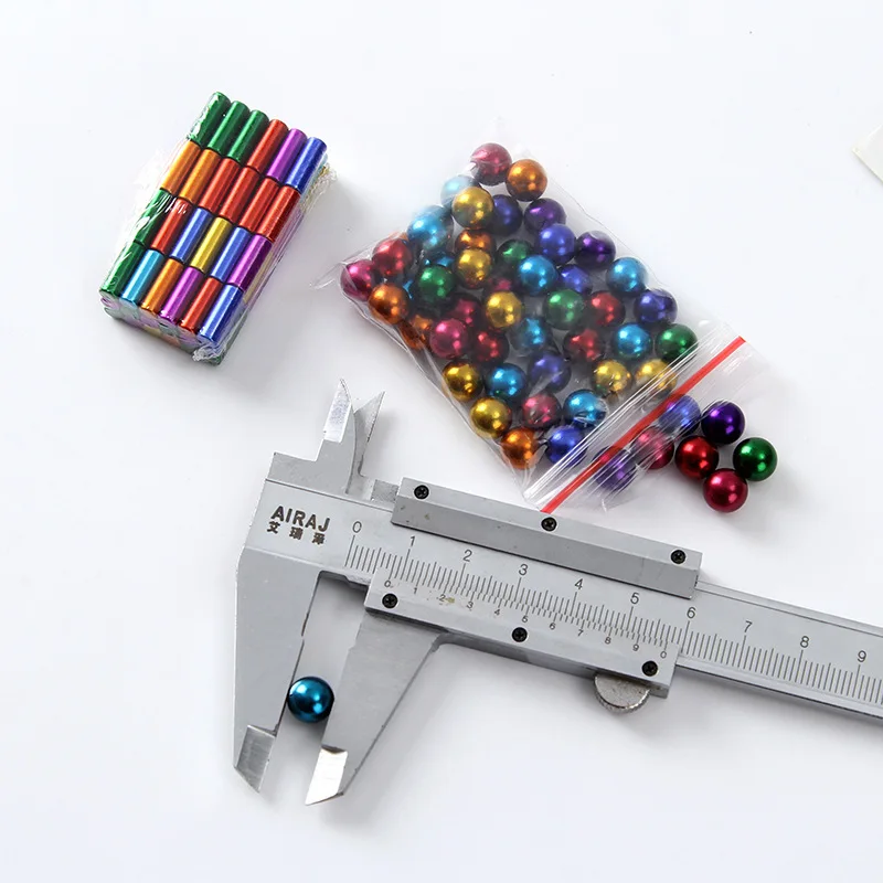 Магнитные стержни и шарики нейтральный металлический 36 40 шариков конструктор