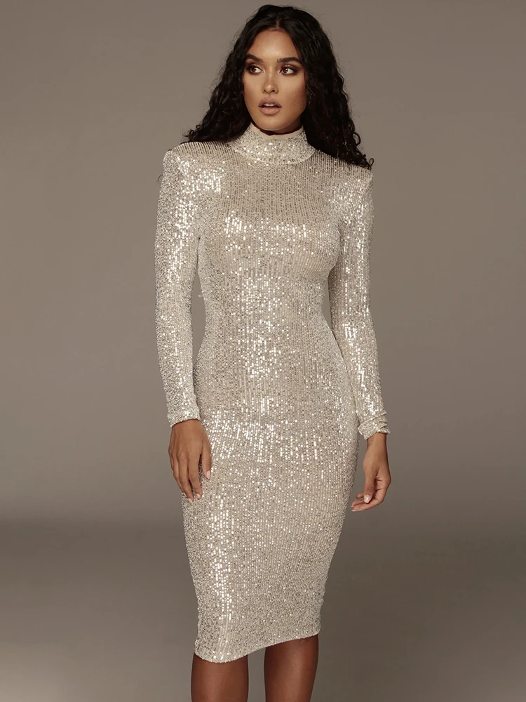 Блестящее платье с блестками VC бесплатная доставка сетчатая Лоскутная водолазка