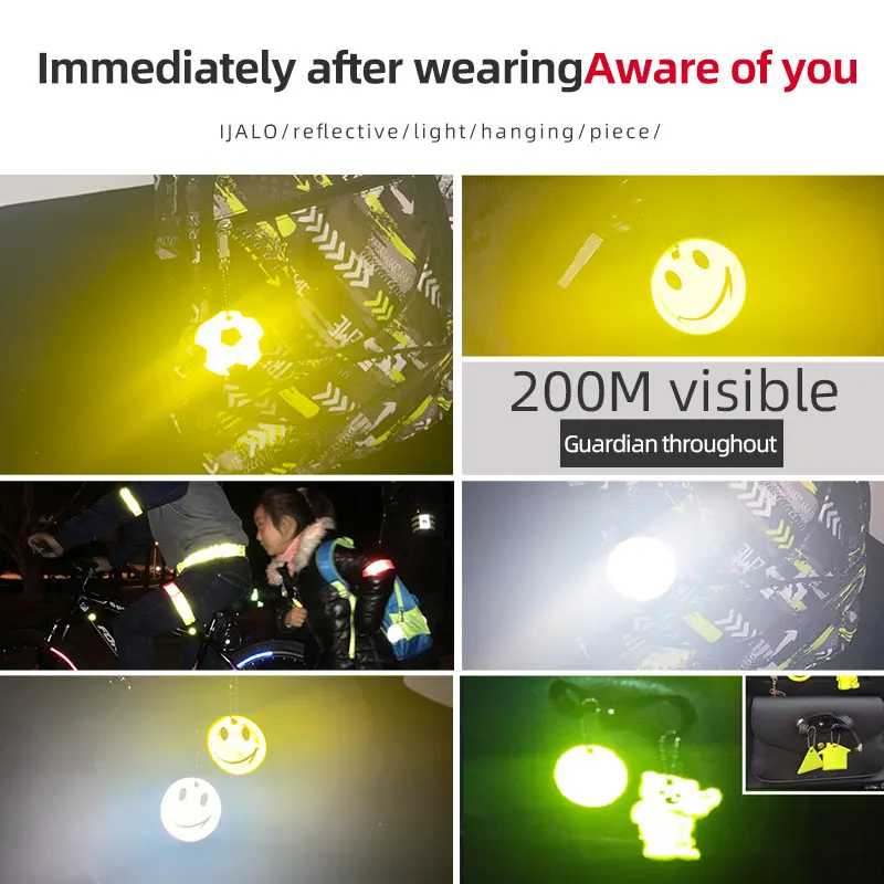 Новинка подсвечник MEILITE 500 из мягкого ПВХ светоотражающий брелок подвеска шарм