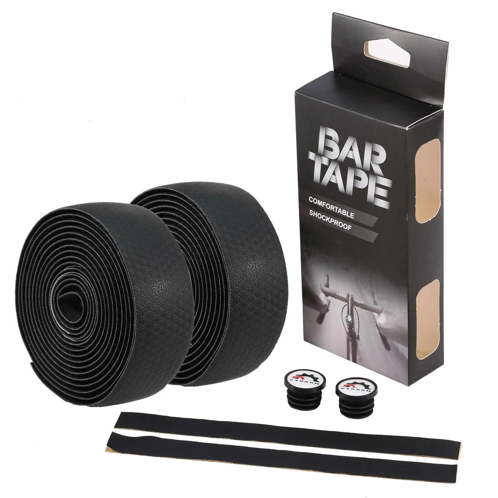 

1 pair of Bicycle Handlebar Tapes Soft Road Bike Handlebar Band Breathable Non-Slip Cycling Handlebar Belt EVA Bar Tape Horns