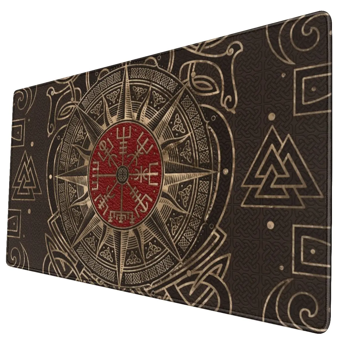 

Vegvisir Viking Ornament Nordic Mythology Laptop Mouse Pad PC Mouse Mat 900x400 Rubber Mousepad for Gamer