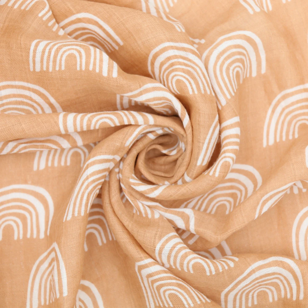 Kangobaby Fashion Muslin Swaddle Cloth Diaper Wrap Baby Receiving Blanket Squares Babyroom Decor 120x120cm 100% Cotton