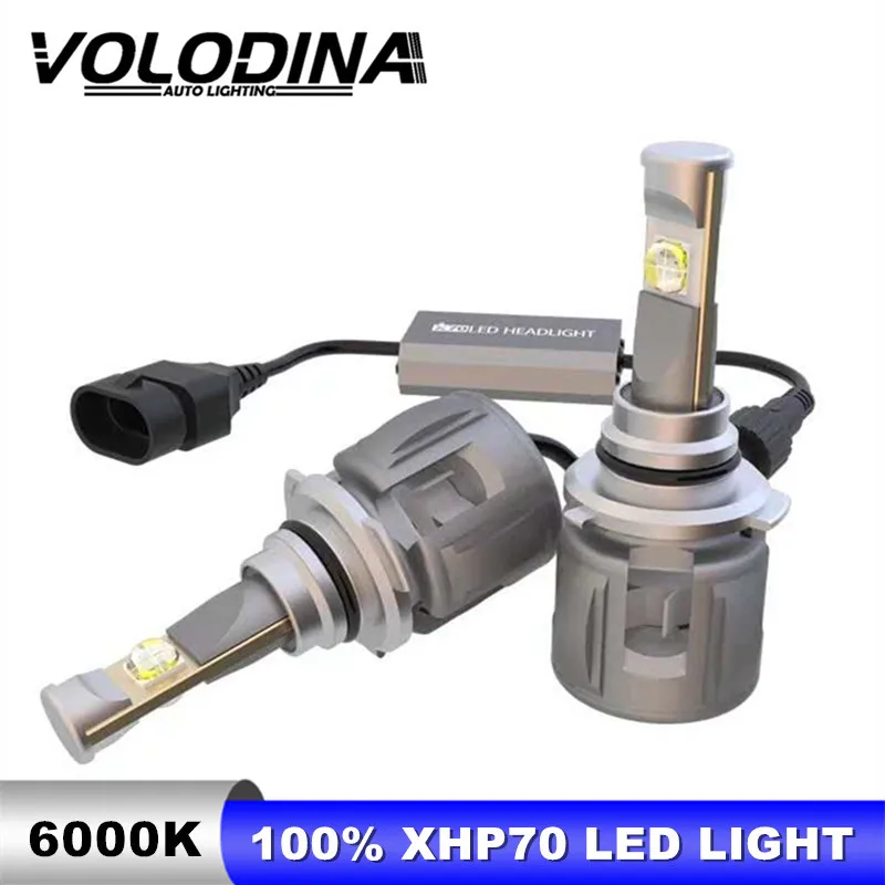Оригинальный светодиодный головной светильник Volodina Xhp70 H7 H11 H4 Led Hb3 9005 9006 HB4 D4S D2S D1S