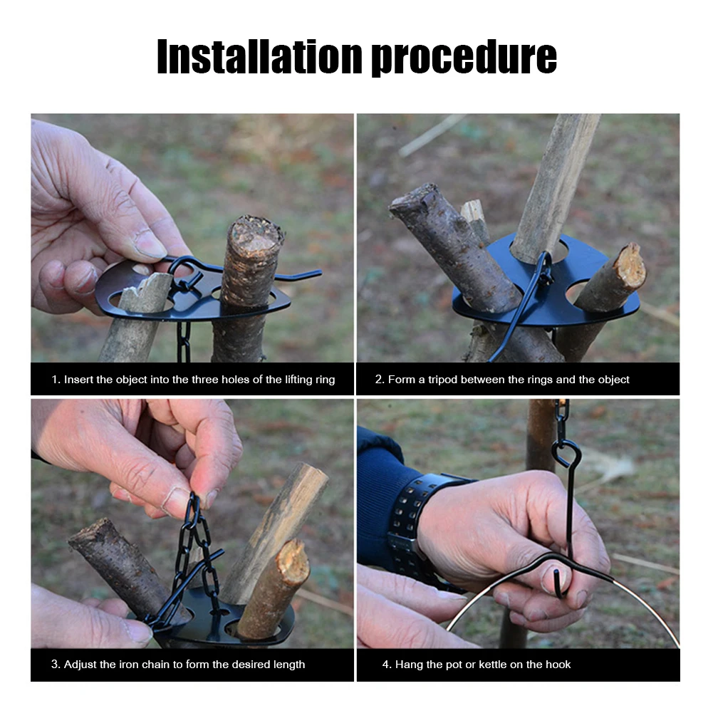 Портативный Съемный Штатив для барбекю подвесная стойка из нержавеющей стали