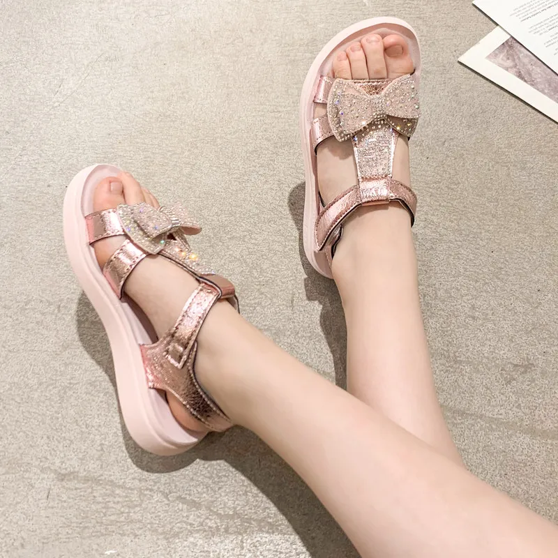

Girls' sandals 2021 new fashion summer soft-soled non-slip girls princess children's shoes