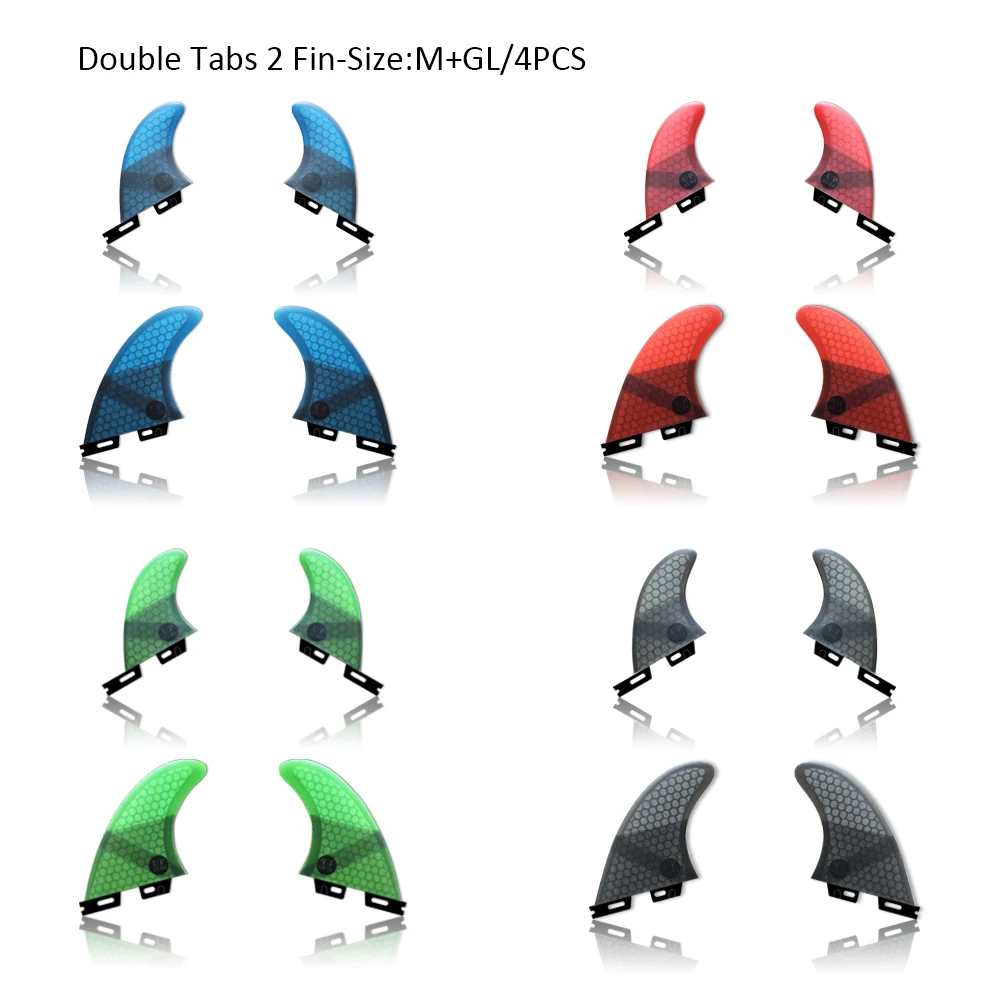 UP SURF FCS 2 Fin Plug G5 + GL двойные вкладки сотовая сердцевина из стекловолокна для