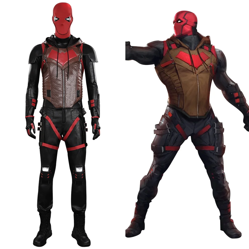 

Gotham Knights Red Hood Jason Todd Cosplay Costume Outfits Halloween Carnival Suit
