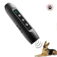 3 in 1 pet dog repeller anti barking device sensors 25khz ultrasonic dog training train all kinds of dogs with led light