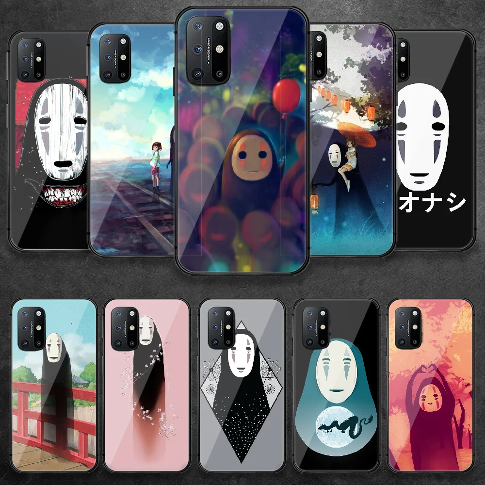 

No Face Man Anime Tempered Glass Phone Case Cover For Oneplus Oppo Realme A53 Find X 2 3 5 6 7 8 9 T Pro Nord Gt Neo Phone case