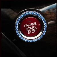 car one key start ignition key rhinestone diamond decoration ring for lada kalina priora mg 3 5 6 7 mg 3 zr mg328