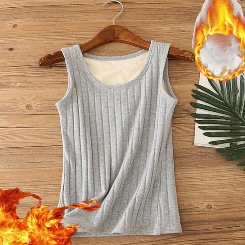 

Ladies Thick Warm Slim Slimming Bottoming Shirt Vest