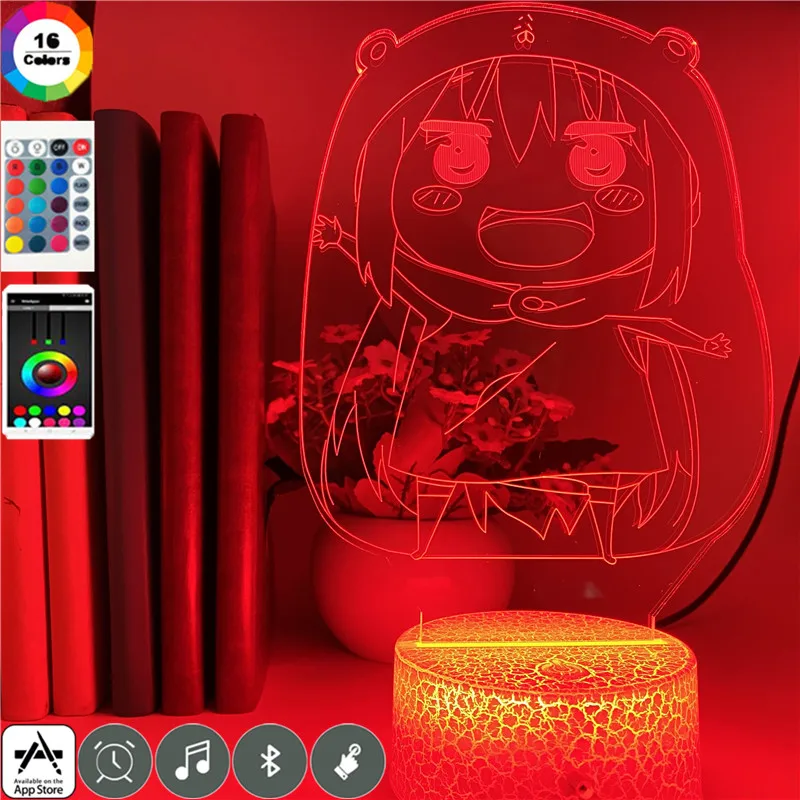 Милый Himouto! Аниме-фигурка Умару-Чан светильник USB Touch ensor светодиодный