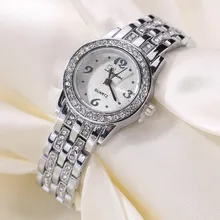 Vente Chaude De Mode De Luxe Femmes Montres Femmes Bracelet Montre Watch Crystal Stainless Steel Wom
