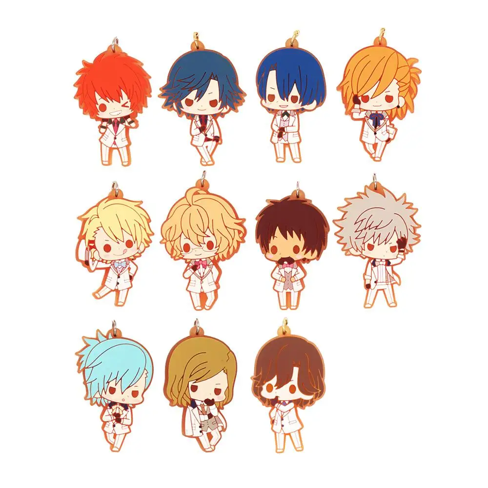 Аниме Kurusu Syo Masato Ittoki Otoya Aijima Cecil Tokiya Natsuki белый резиновый брелок для ключей|Брелоки|