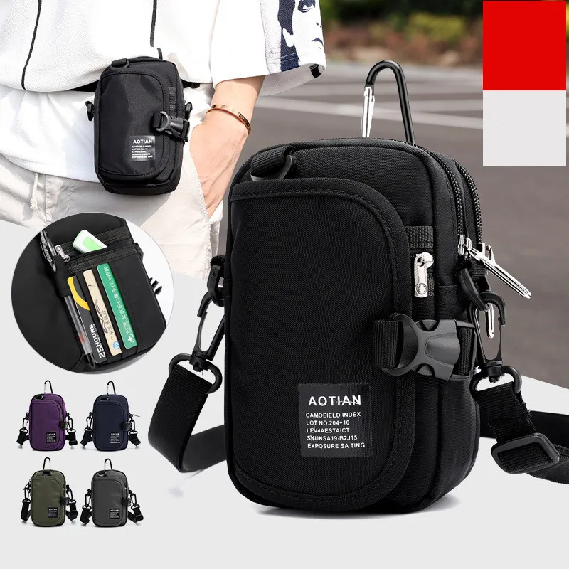 Men's Waist Bags Chest Men's Belt Bag Small Hip Bag Men Watherproof Phone Purse Fanny Man Crossbody Shoulder Bag