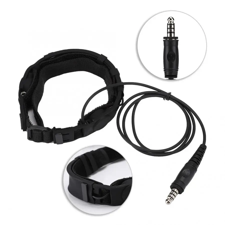 Z033 FG для Element/Z Tactical PTT Throat Mic наушники с ABS + нейлоновый шейный ободок|Запчасти и