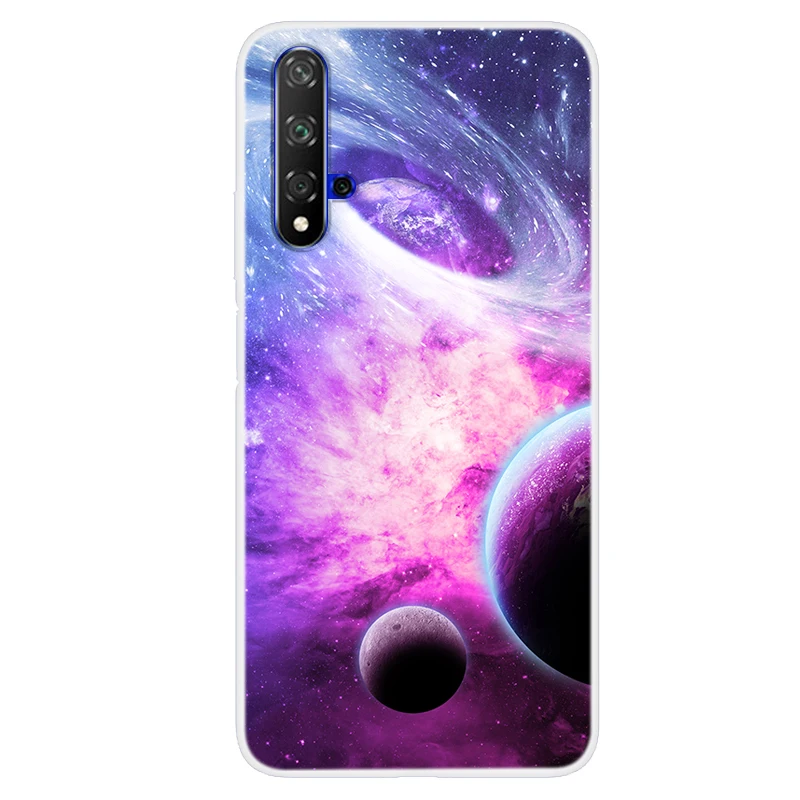 Slim Silicone Phone Cases For Huawei Honor 20 Pro 6A 6C 8 9 Lite 10 View 30 Starry Print Soft Cover |