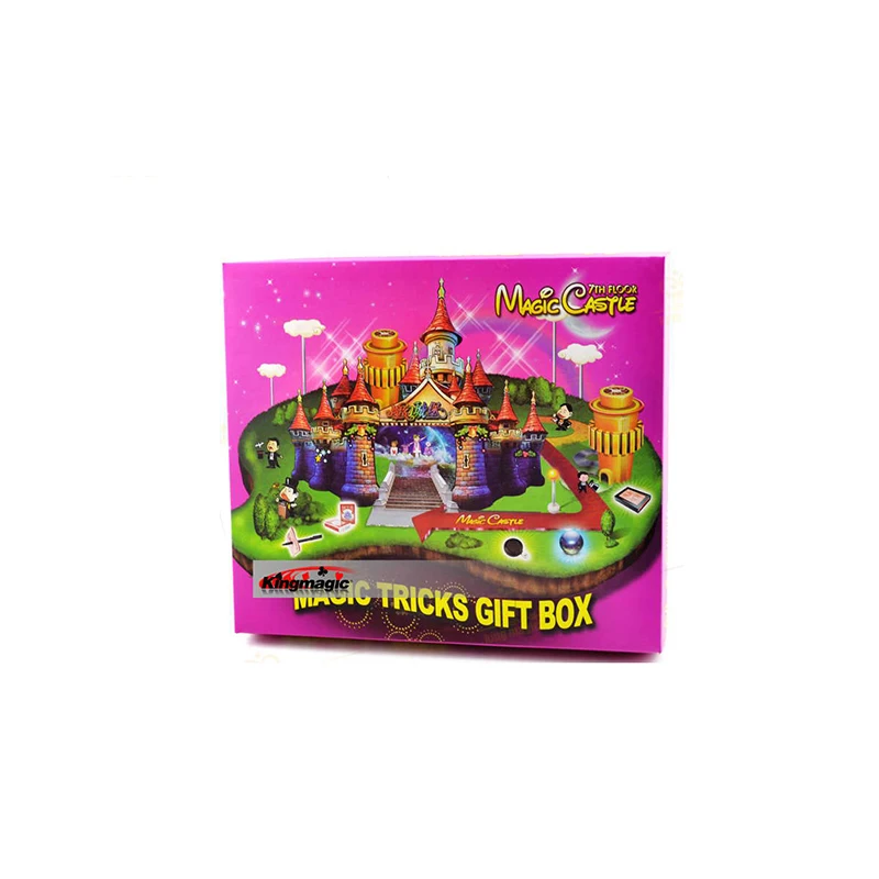 

Magic Castle Set Trick The Seventh Floor Gift Box For Children Game Easy To Learn Props Toys Gimmick
