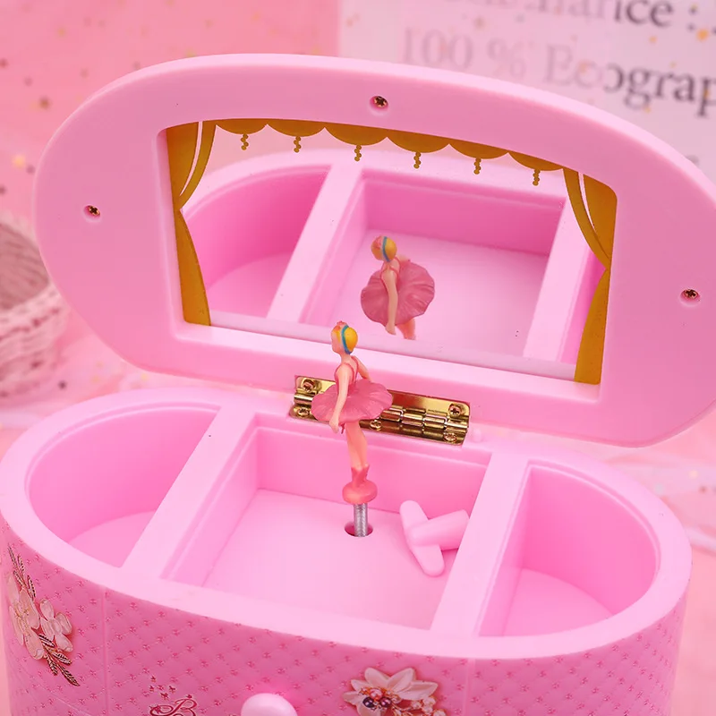 Lovely Music Jewelry Box Large Musical Box Christmas Gift Dancing Girls Rotating Music Box Multi-layer Jewelry Boxes hz-356