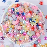 50 100pcs mixed pearl styles planar resin ornaments diy craft supplies phone shell patch home decoration accessories materials