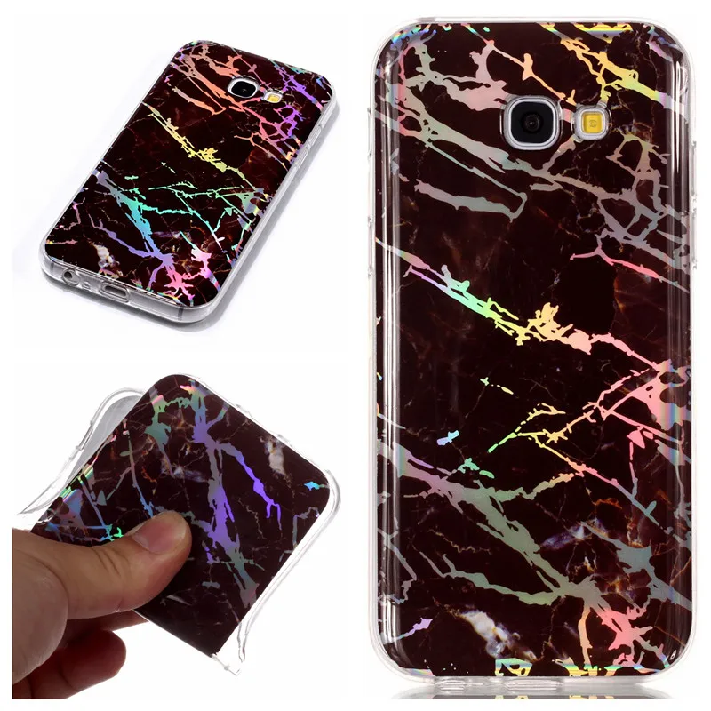 Рисунок под мраморный камень ТПУ Мягкий мобильный чехол книжка для Samsung Galaxy A3 A5 A6