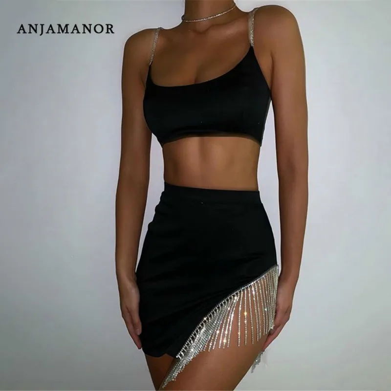 ANJAMANOR/комплект из двух предметов с блестящей алмазной кисточкой пикантные