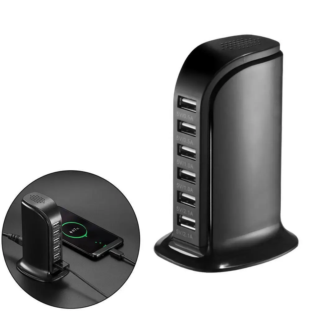6 портов зарядное устройство с несколькими USB-портами стандартная настенная