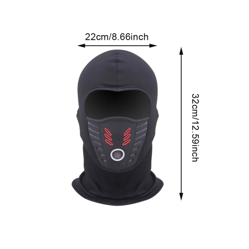 

Unisex Winter Summer Balaclava Ski Mask with Air Hole Outdoor Cycling Windproof Warm Face Cover Faux Fleece Lined Warmer