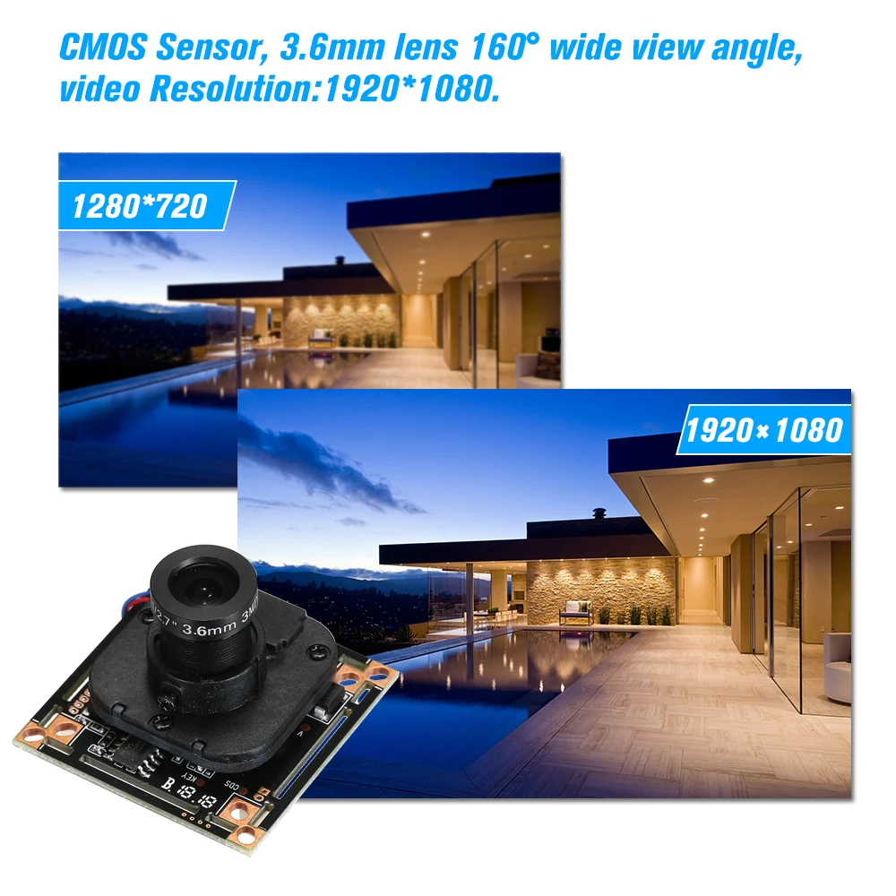 3 6 мм 1080P AHD CCTV модуль камеры 200 мегапикселя DIY печатная плата поддержка XVI для мини
