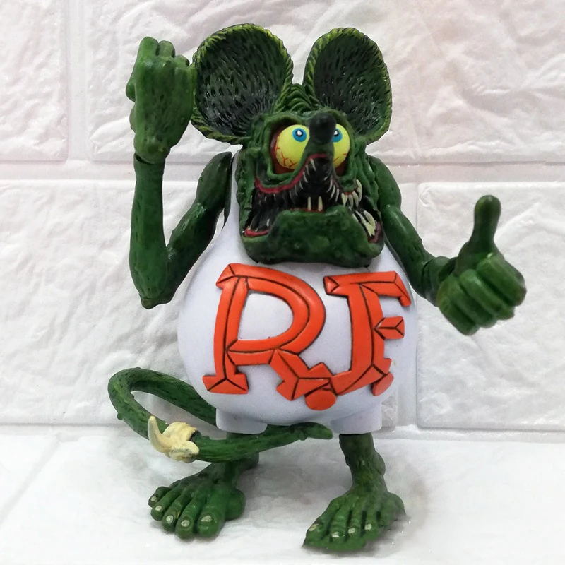 

Rat Funk PVC 12CM Anime Figure Funny Creative Gifts Joints Movable Manga Toys For Children Friends