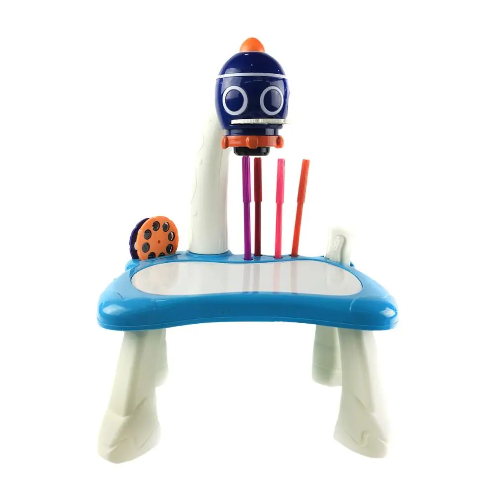 

Children Led Projector Art Drawing Table Toy Kids Painting Board Desk Arts and Crafts Projection Educational Learning Girls Gift