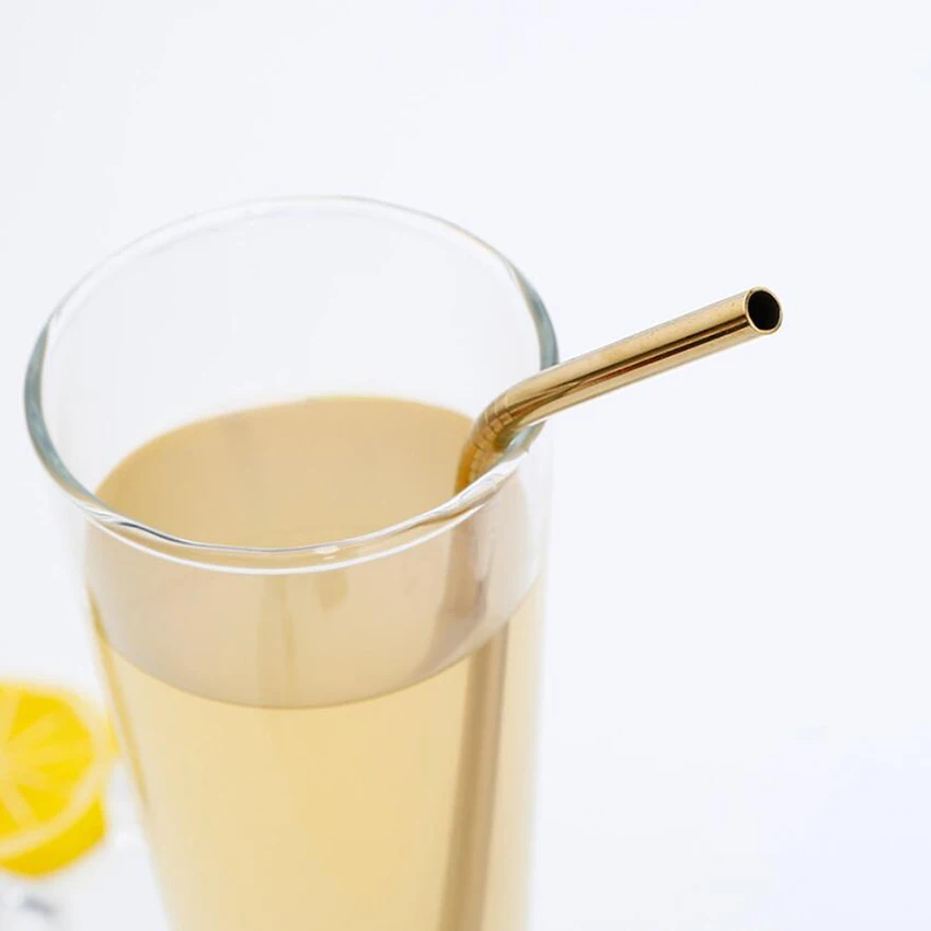 2 шт./4 шт красочные Нержавеющая сталь питьевые соломки прямые и изогнутые