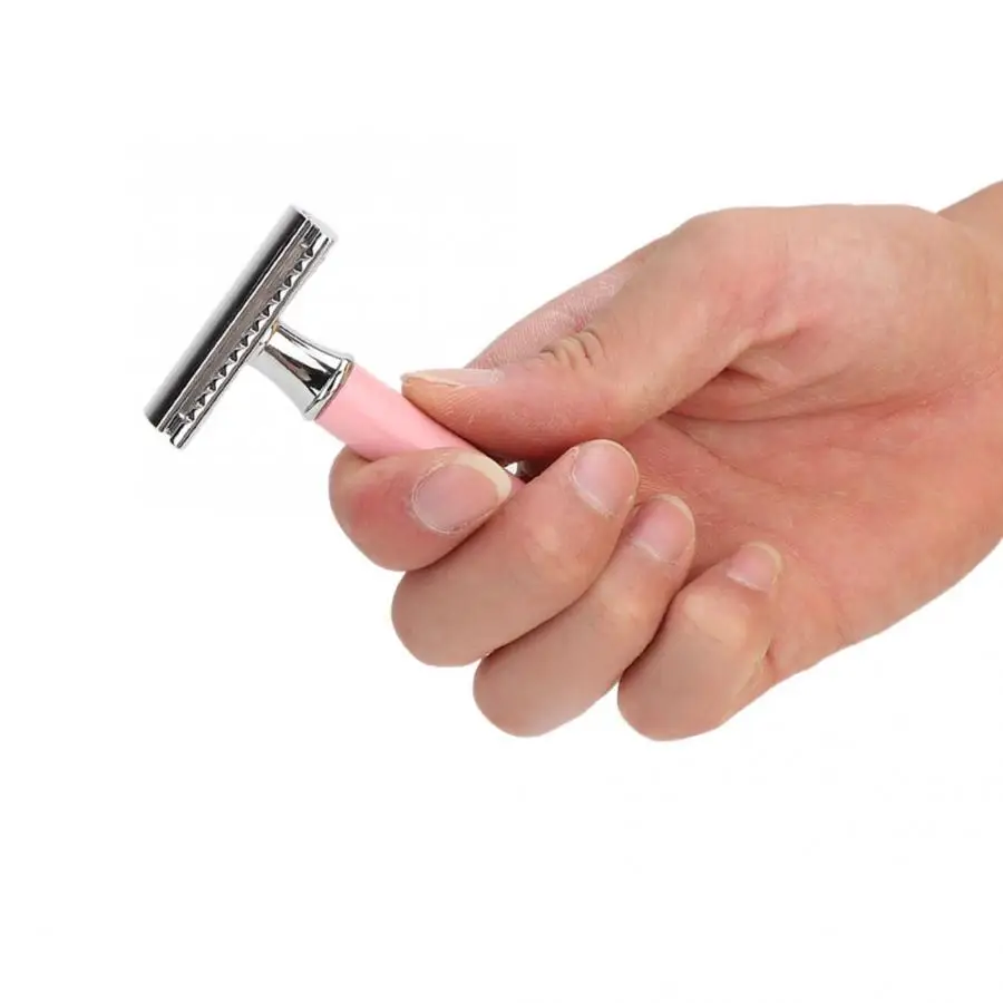 Traditional Double-Edge Blade Safety Shaving Tool Beard Manual Shaver for Men Pink Machine For Shaving