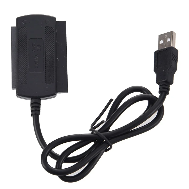 3 в 1 USB 2 0 для IDE SATA 5/3 5 ''жесткий диск HD HDD адаптер конвертер кабель черный|Чехлы