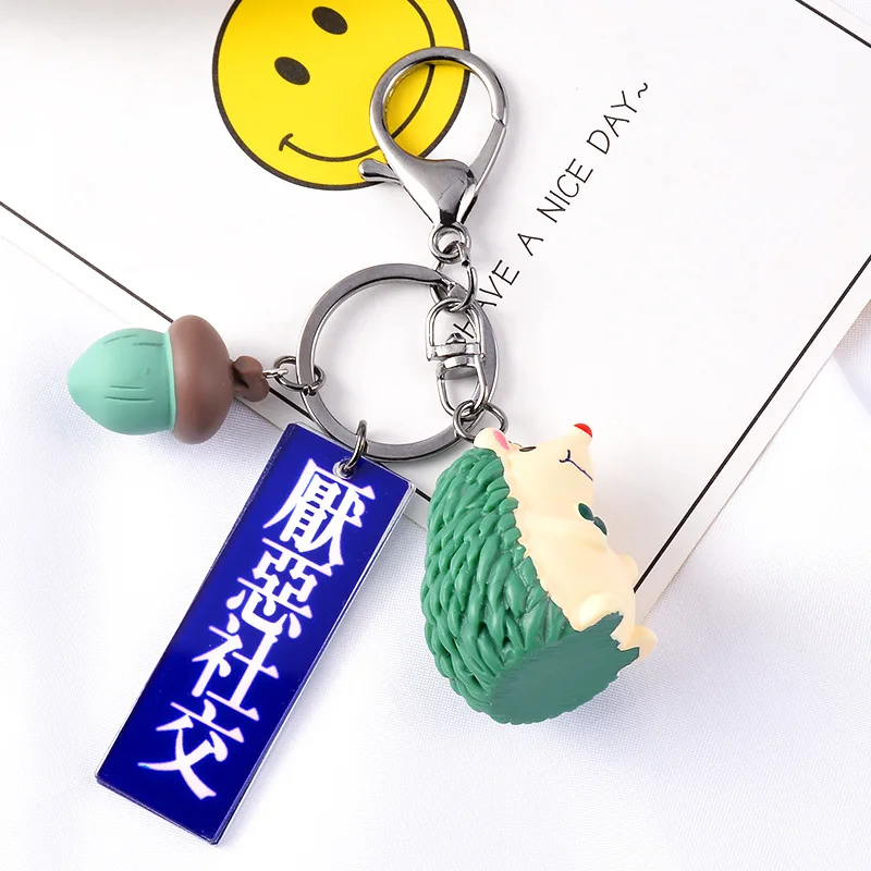 

Creative Anime Hedgehog Keychain Cute Fashion Student Toy Bag Car Pendant Exquisite Gift Couple Accessories