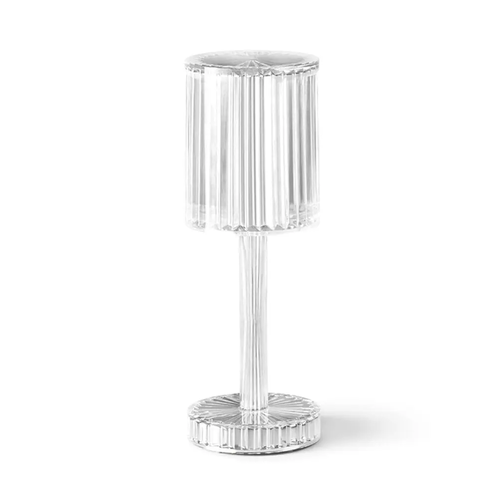 

Crystal Lamp Cylindrical Line Acrylic Crystal Table Lamp Good Lighting Effect Portable Lamp Fine Workmanship