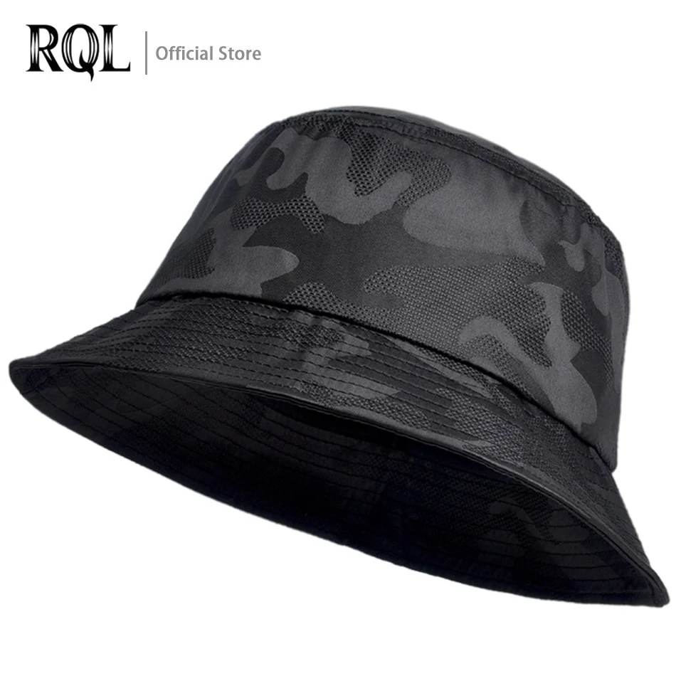 

Men’s Bucket Hat Sun Double-sided Panama Black Camouflage Bob Man Hiking Climbing Fisherman Hip Hop Cap Cotton Male Fishing Hat