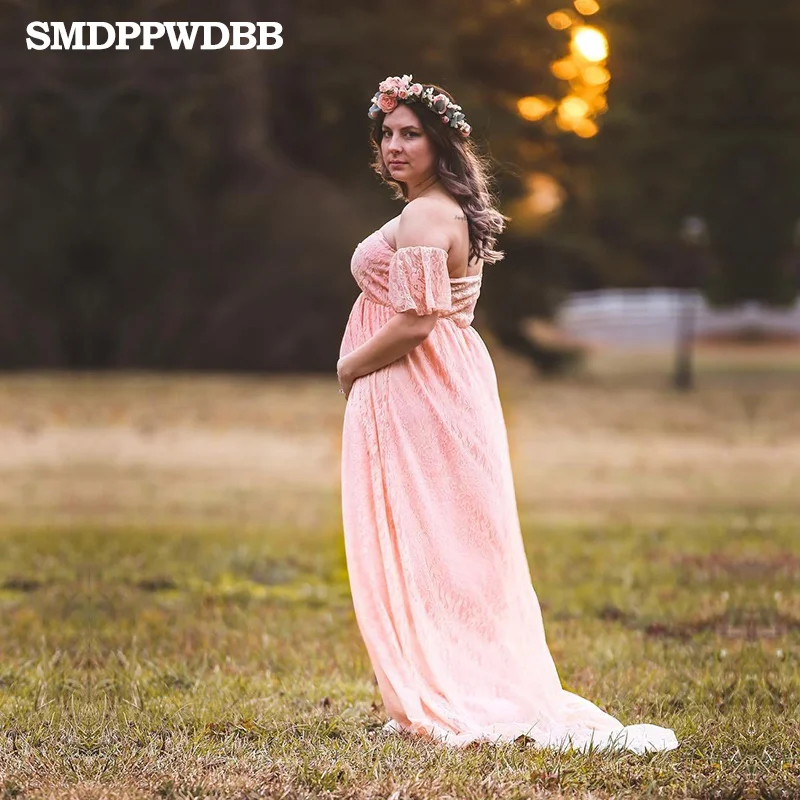 Платье для беременных реквизит фотосъемки белое кружевное сексуальное платье