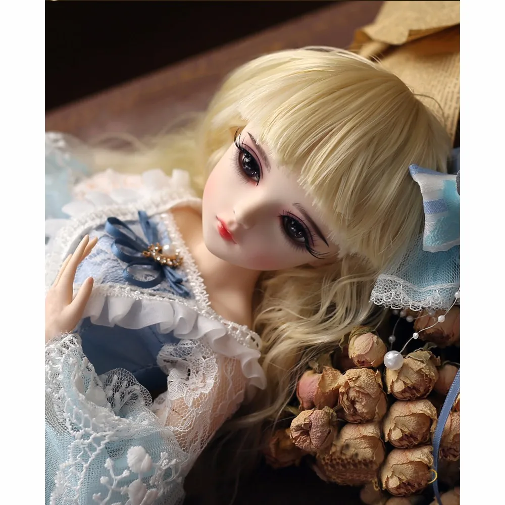 BJD кукла 1/3 коричневые глаза с одежда парики обувь макияж силиконовая реборн 100%