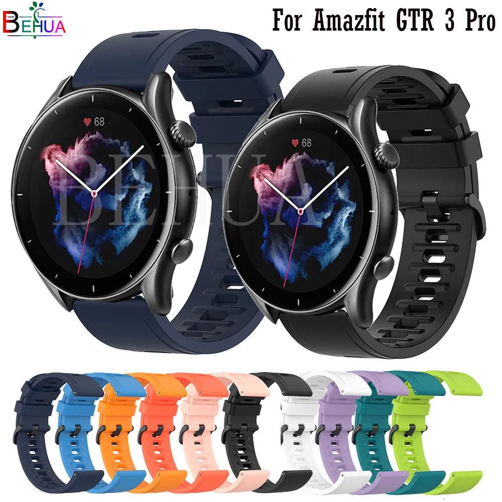 

Silicone Strap For Amazfit GTR 3 Pro Smart Watchband Sport Replacement Wristband For Amazfit GTR 2 2e 47mm Bracelet Wriststrap